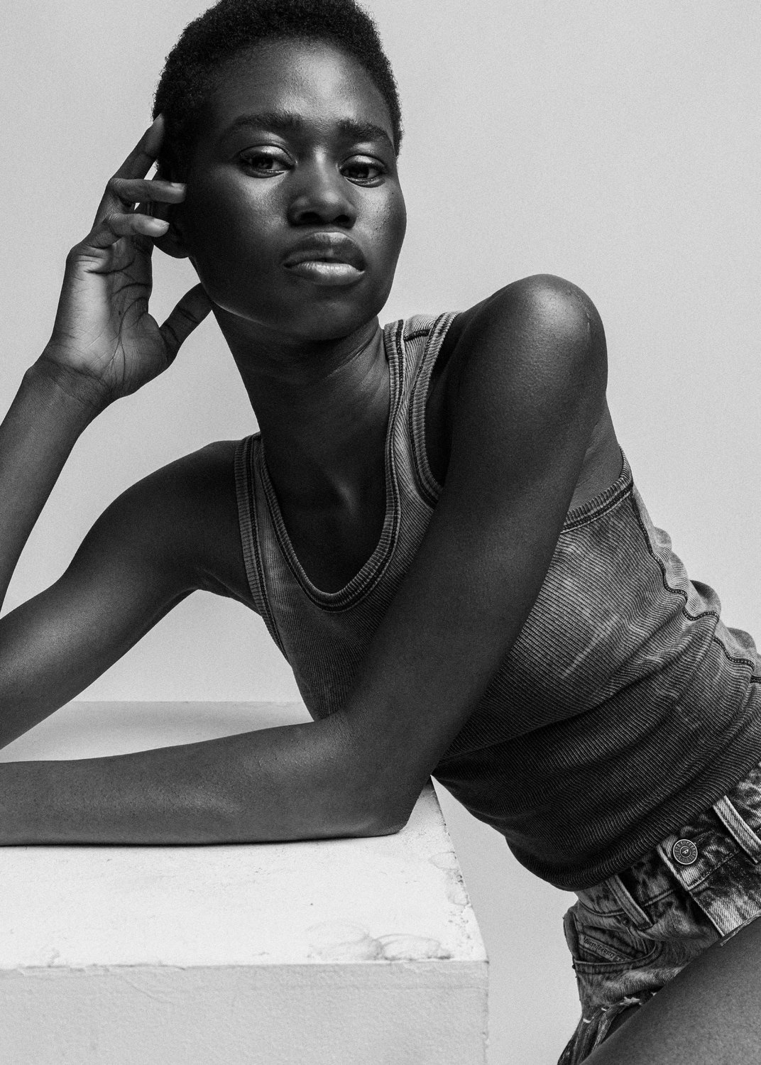 5Eleven Magazine black and white editorial portrait shot at Motherlight Studios