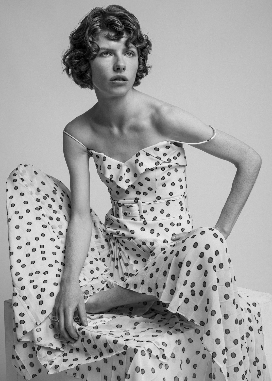 5Eleven Magazine black and white editorial portrait shot at Motherlight Studios