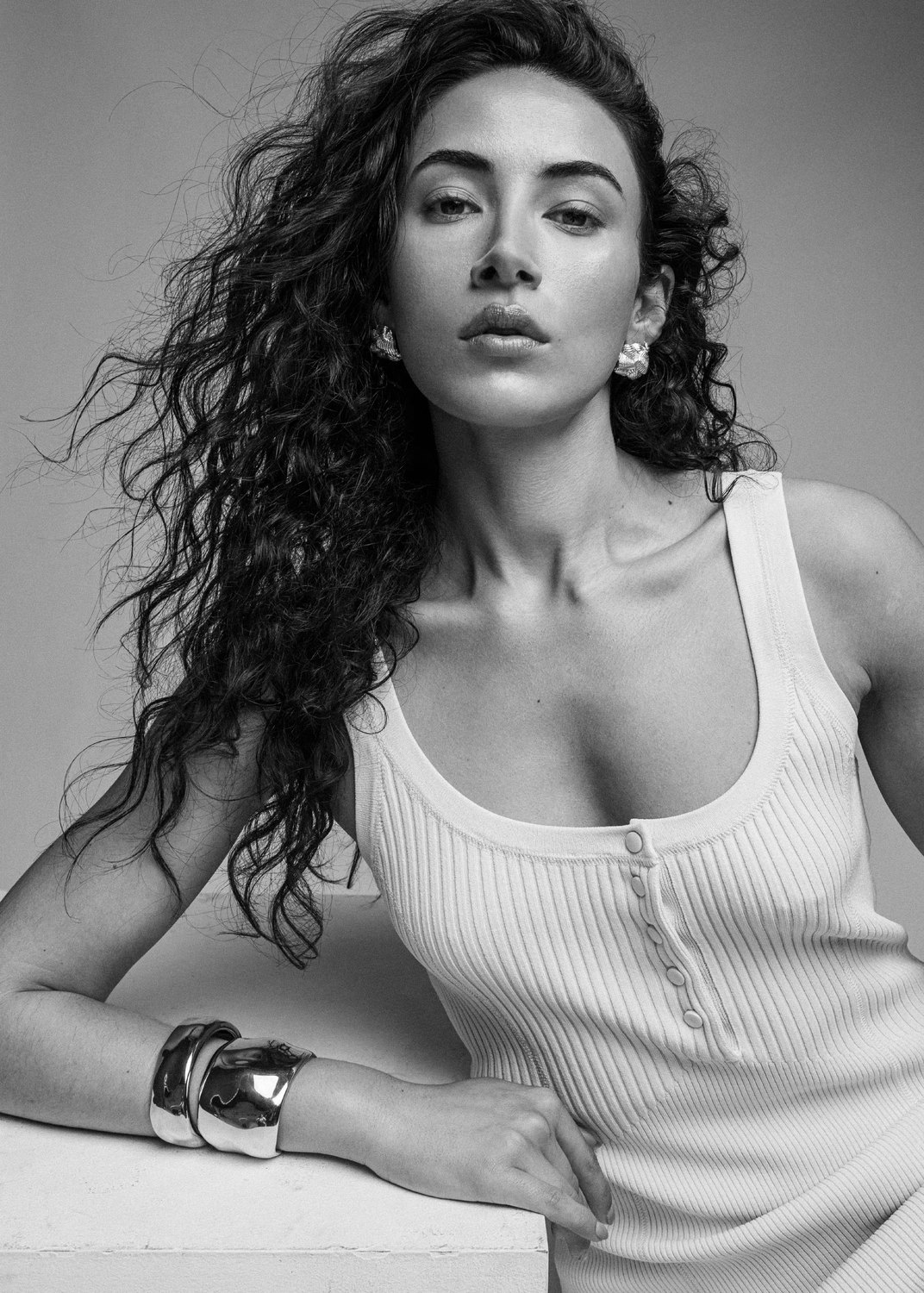 5Eleven Magazine black and white editorial portrait shot at Motherlight Studios