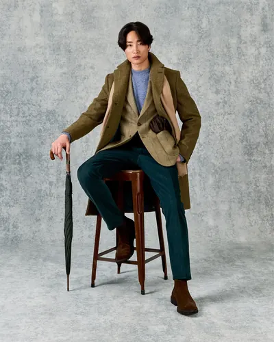 Menswear set and props