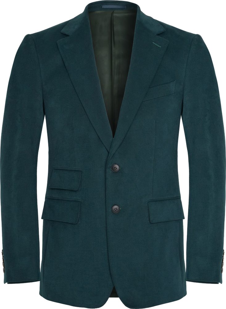 Mens teal blazer shot with ghost mannequin photography in London